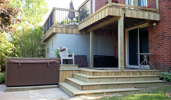 Iron deck railing Cambridge Kitchener Campbell Fence and Deck